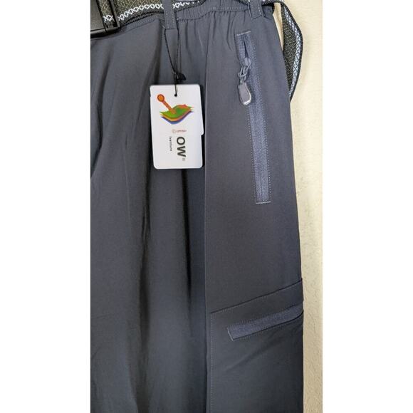 NOUKOW Outdoor Hiking Pants Mens 2XL Gray Quick Dry SPF 50+ 6 Zipper Pockets - Picture 3 of 10